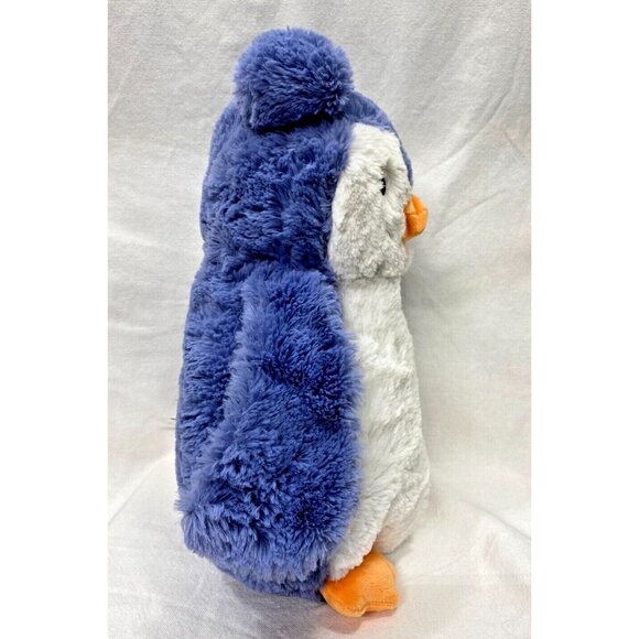 Silver One Owl Blue Purple Bird Lovey 12" Plushy Stuffed Animal Toy Cuddle NWOT - Picture 6 of 8